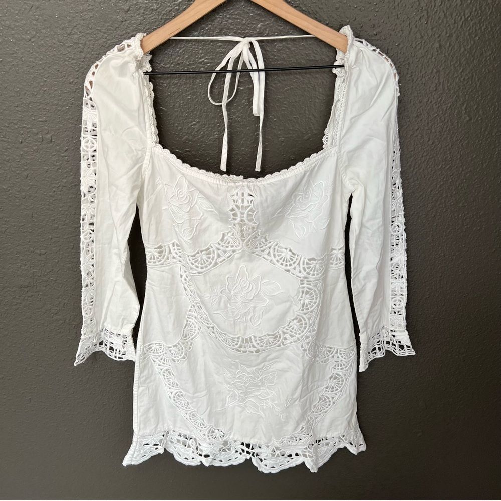 NWT Revolve x Majorelle Charolette Mini Dress in White | Size M - Picture 4 of 11